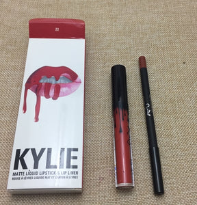 KYLIE matte lipstick+lips pencil